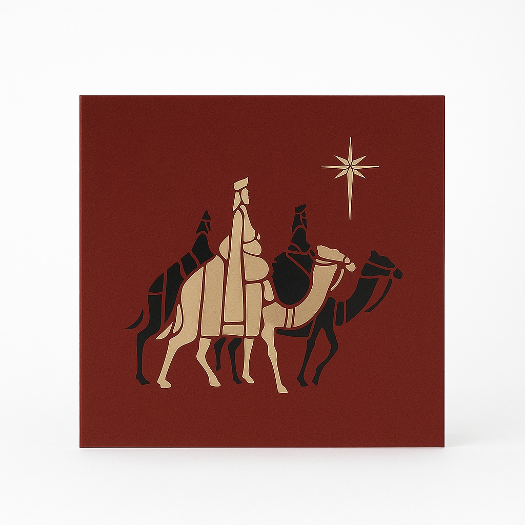 Three Kings Foiled Christmas Cards