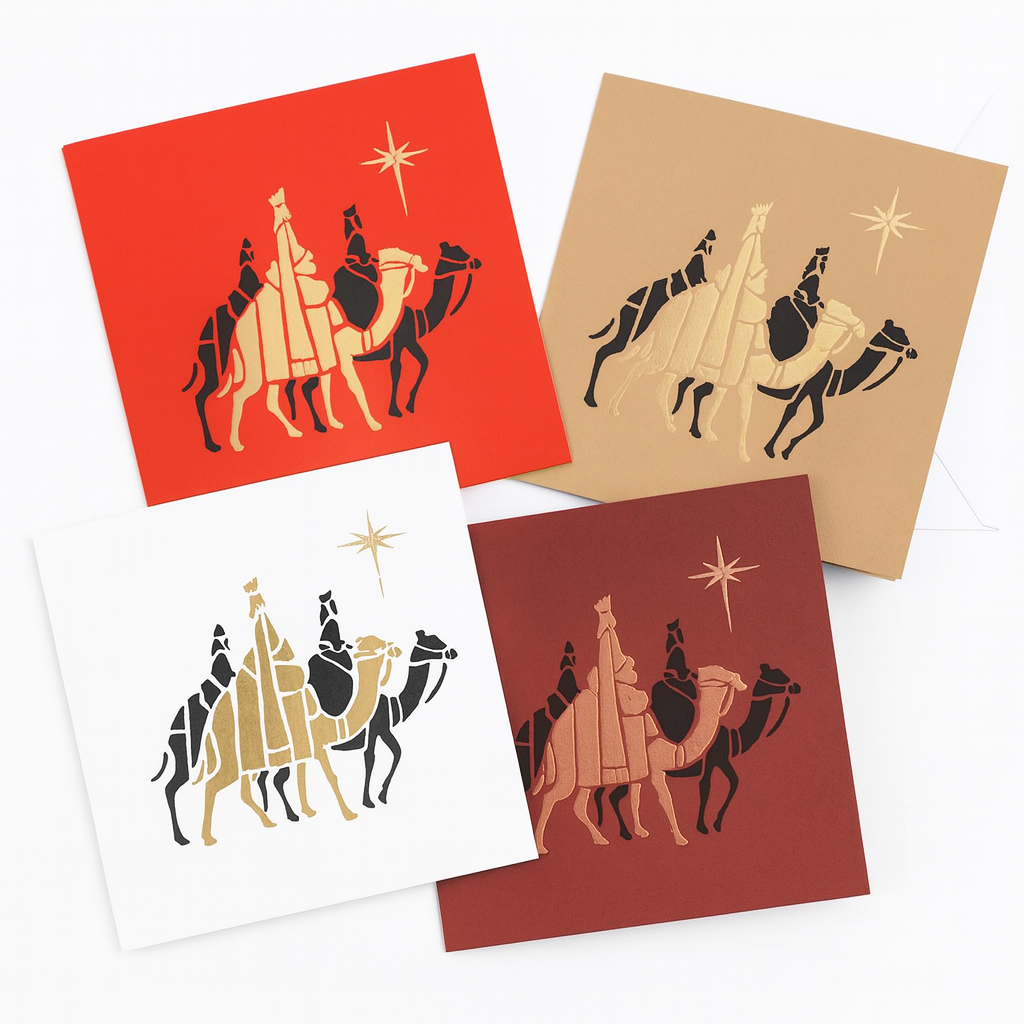 Three Kings Foiled Christmas Cards