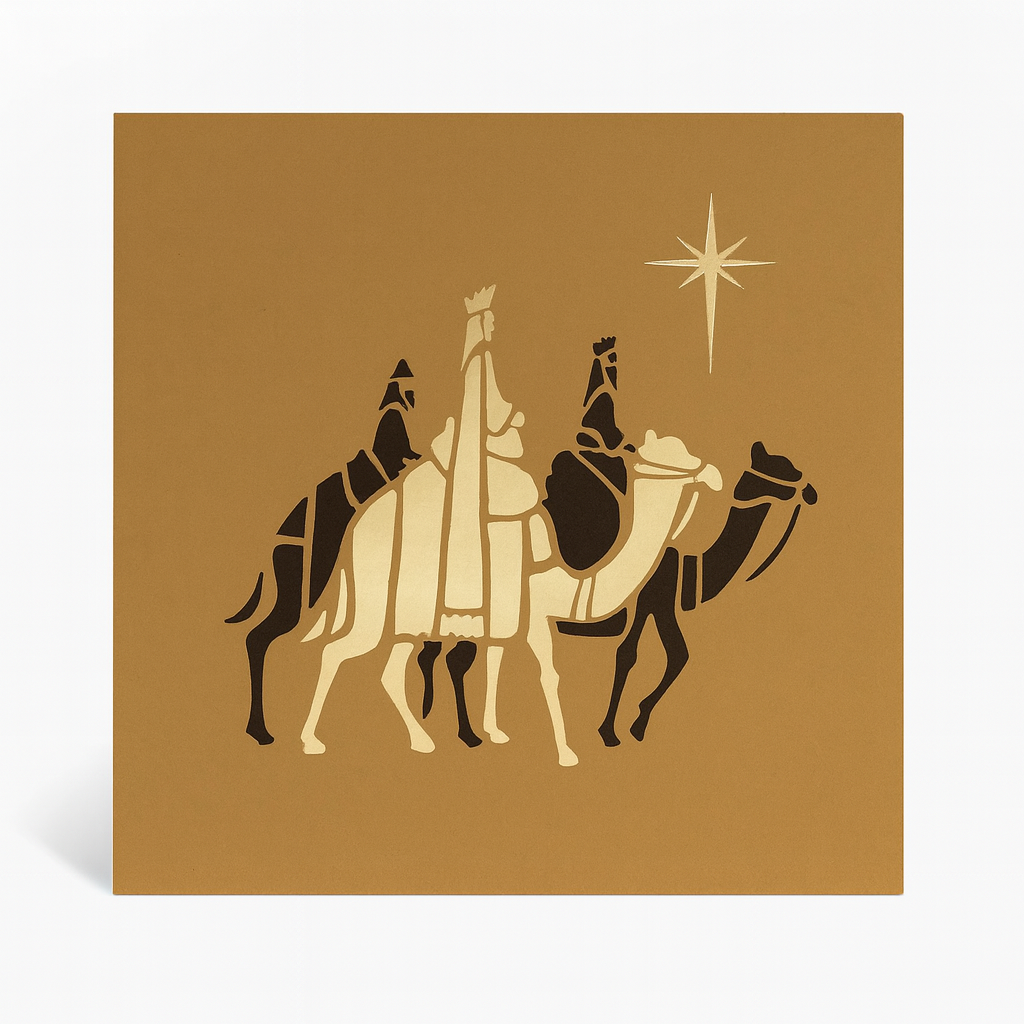 Three Kings Foiled Christmas Cards