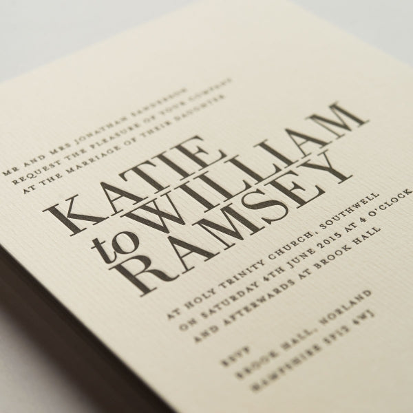 Ramsey Wedding Invitations