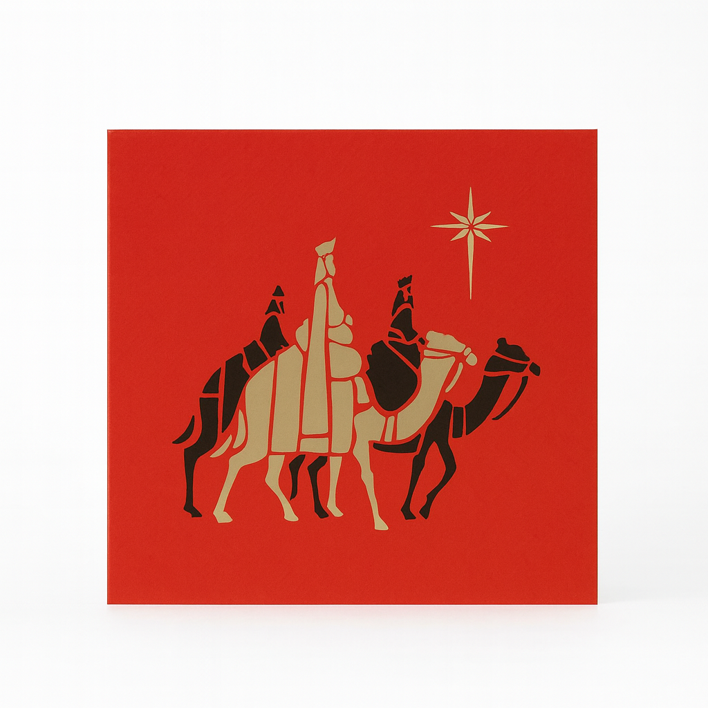 Three Kings Foiled Christmas Cards