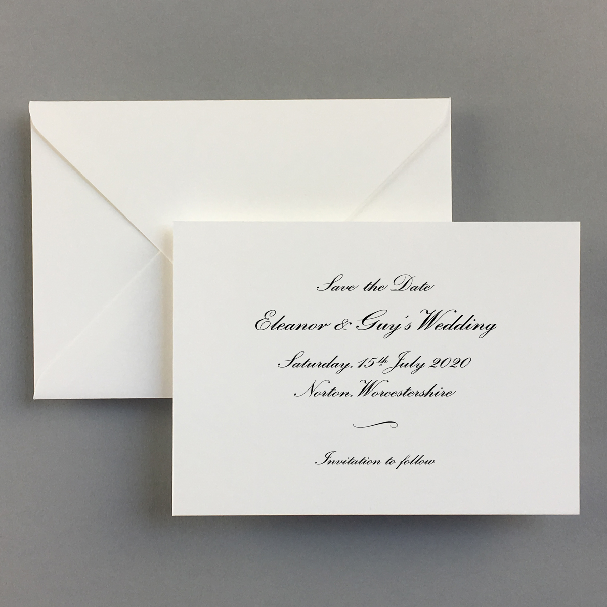 Classic Wilberforce Save the Date Cards