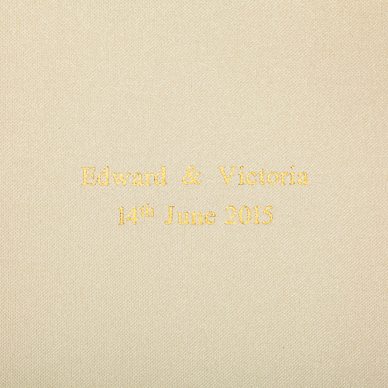 Ivory Leather & Linen Scrapbook