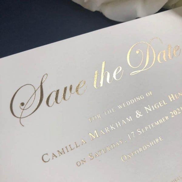 GB Gloss Gold Save the Date