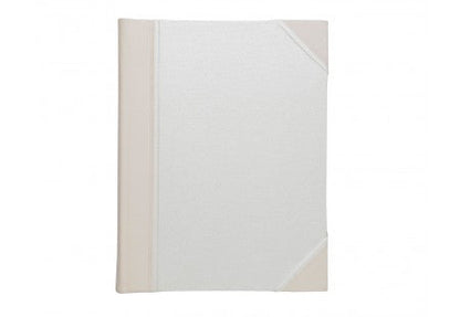 Ivory Leather & Linen Scrapbook