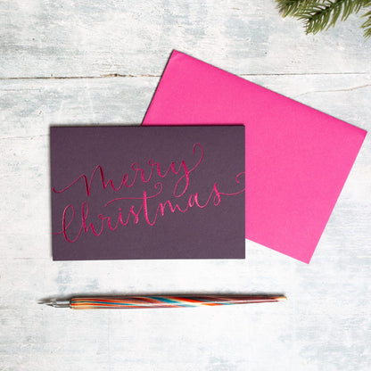 Merry Christmas Cards (Calligraphy)