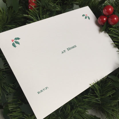 At Home Christmas invitations