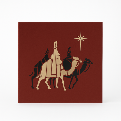 Three Kings Foiled Christmas Cards