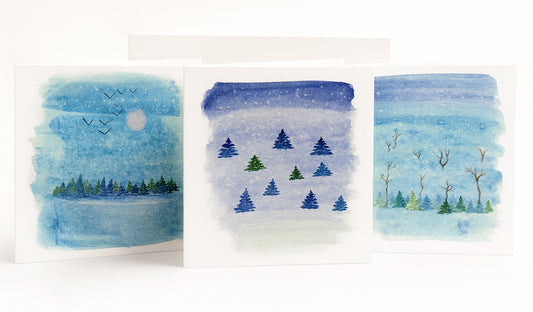A Triptych of Winter Scenes