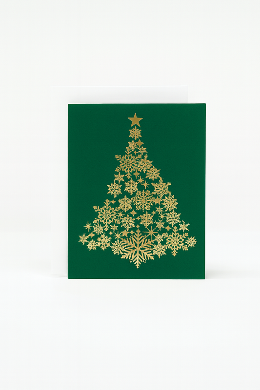 Snowflake Christmas Tree Cards
