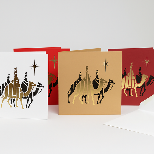 Three Kings Foiled Christmas Cards