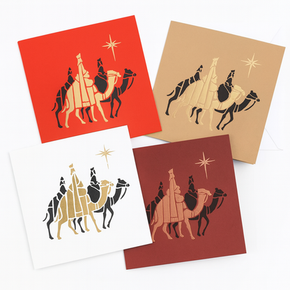 Three Kings Foiled Christmas Cards