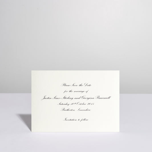 Classic Wilberforce Save the Date Cards