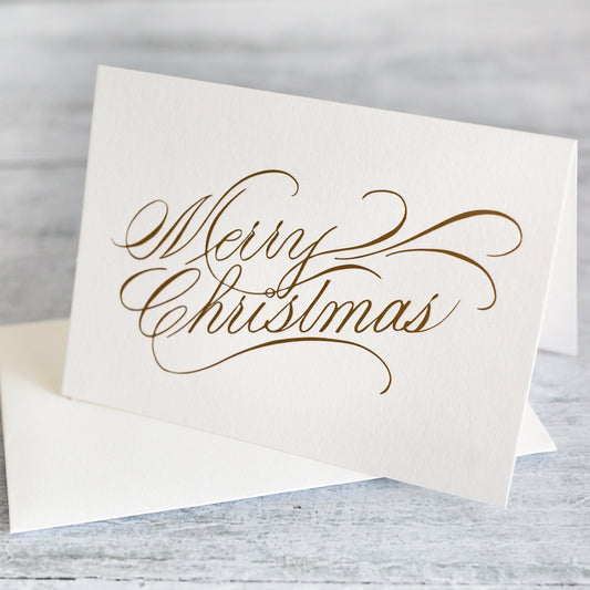 Kew Calligraphy Merry Christmas Cards