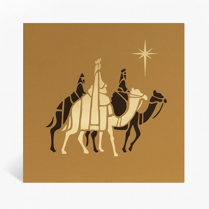 Three Kings Foiled Christmas Cards