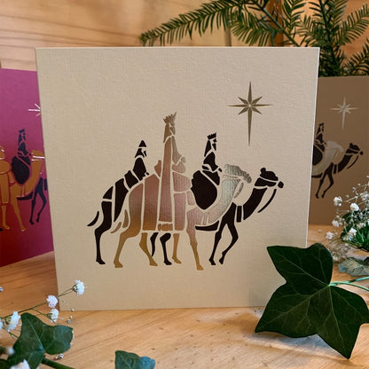 Three Kings Foiled Christmas Cards