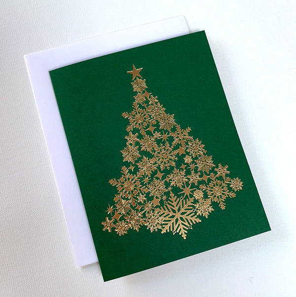 Snowflake Christmas Tree Cards