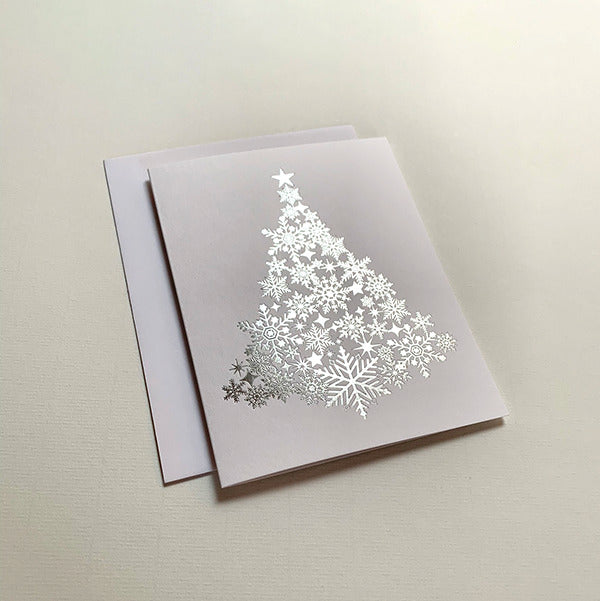 Snowflake Christmas Tree Cards