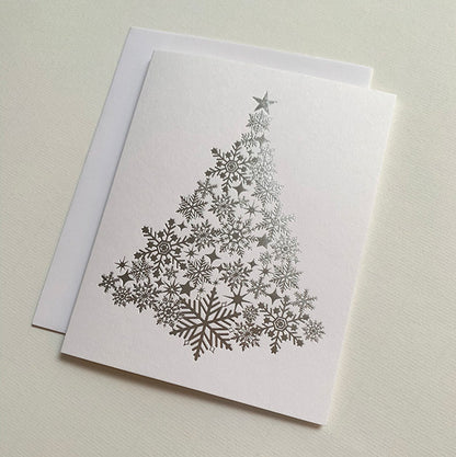 Snowflake Christmas Tree Cards