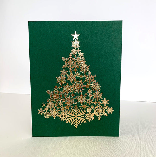 Snowflake Christmas Tree Cards