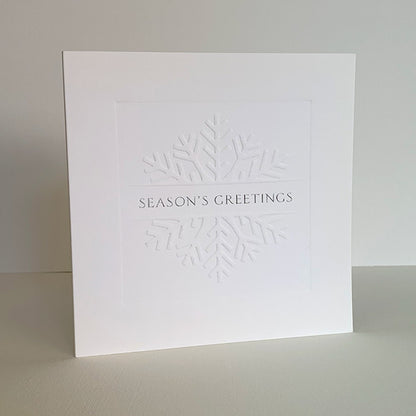 White Snowflake Christmas Cards