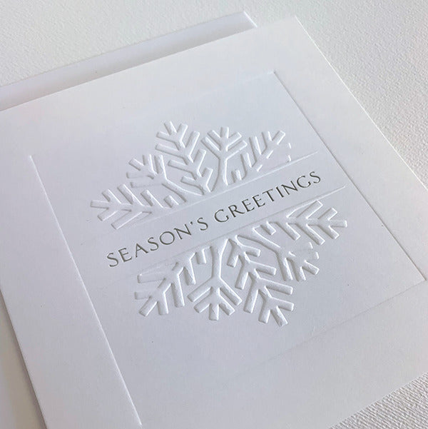 White Snowflake Christmas Cards