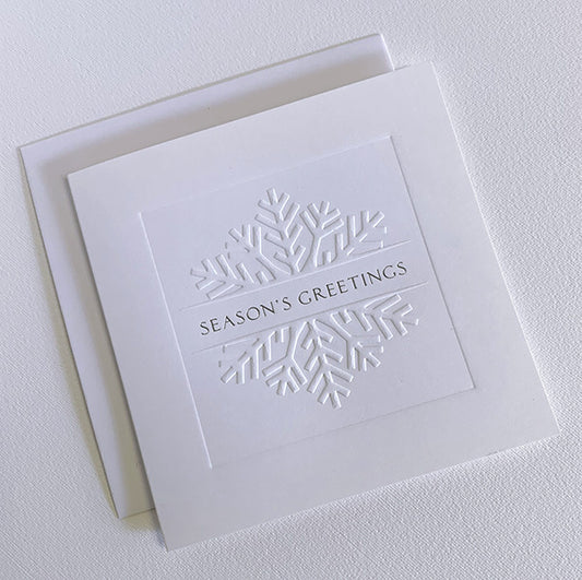 White Snowflake Christmas Cards