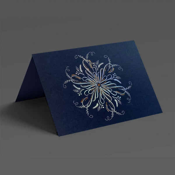 Kew Calligraphy Snowflake Christmas Cards