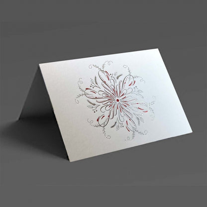 Kew Calligraphy Snowflake Christmas Cards