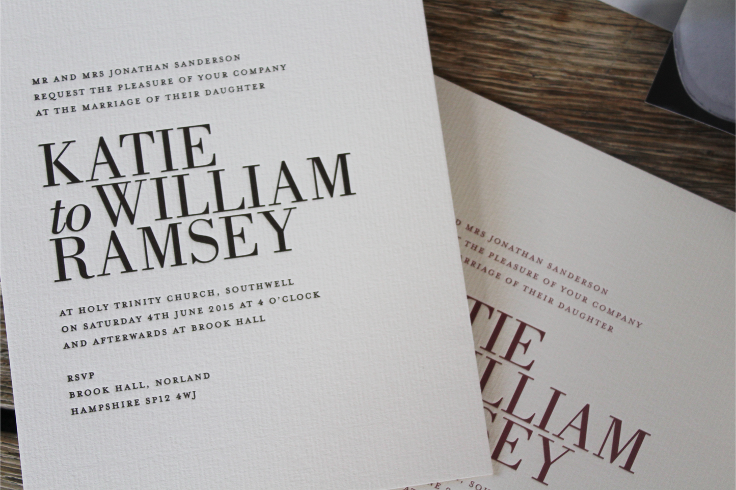 Ramsey Wedding Invitations