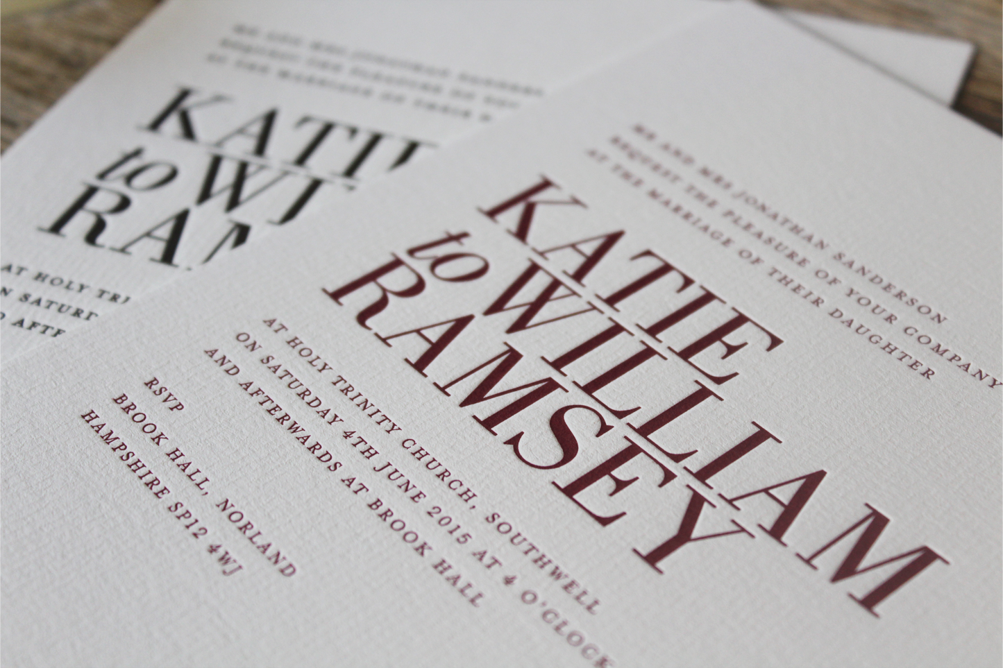 Ramsey Wedding Invitations