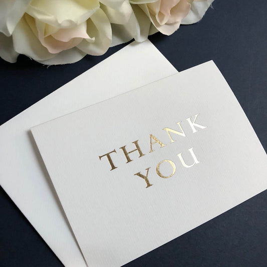 Foiled Thank You Cards