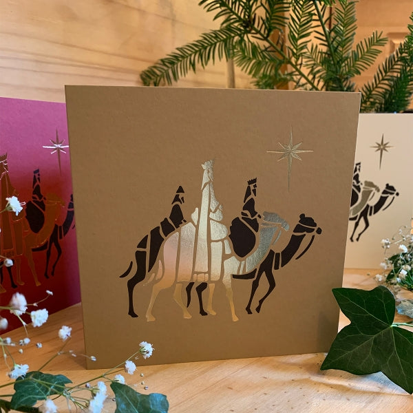 Three Kings Foiled Christmas Cards