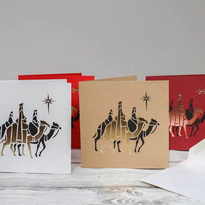 Three Kings Foiled Christmas Cards