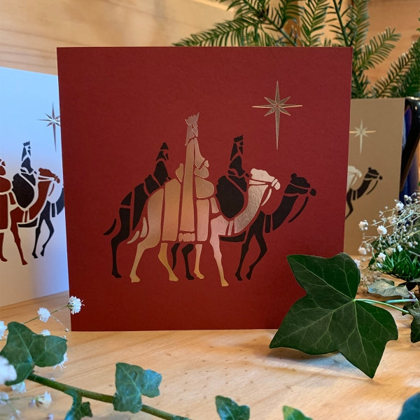 Three Kings Foiled Christmas Cards