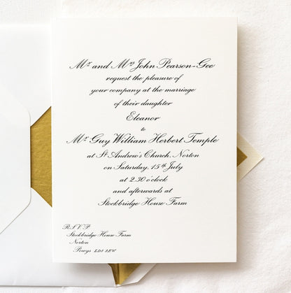 Classic Wilberforce Invitations