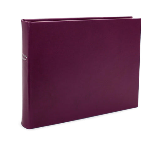 Chelsea Plain Landscape Leather Visitors Book