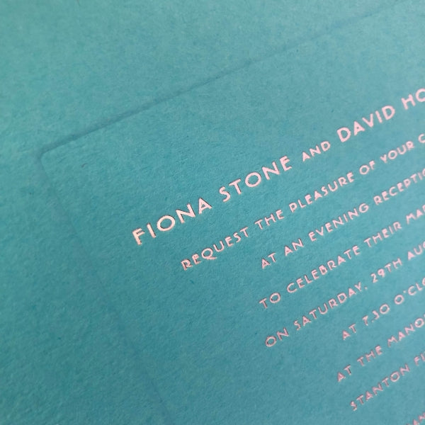 Bespoke Foiled Invitations