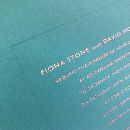 Bespoke Foiled Invitations