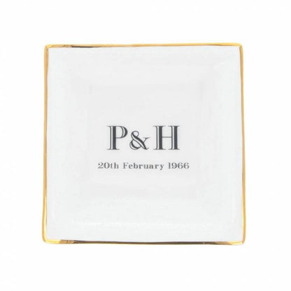 Initials and Date Dish