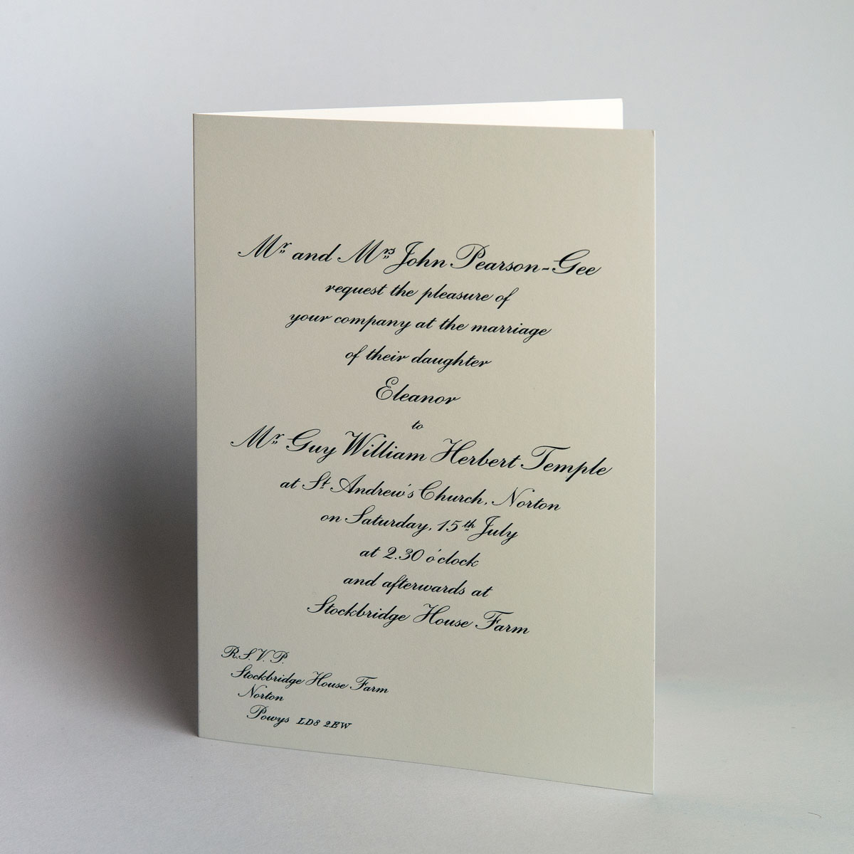 Wilberforce Traditional Wedding Invitations - Shop ...