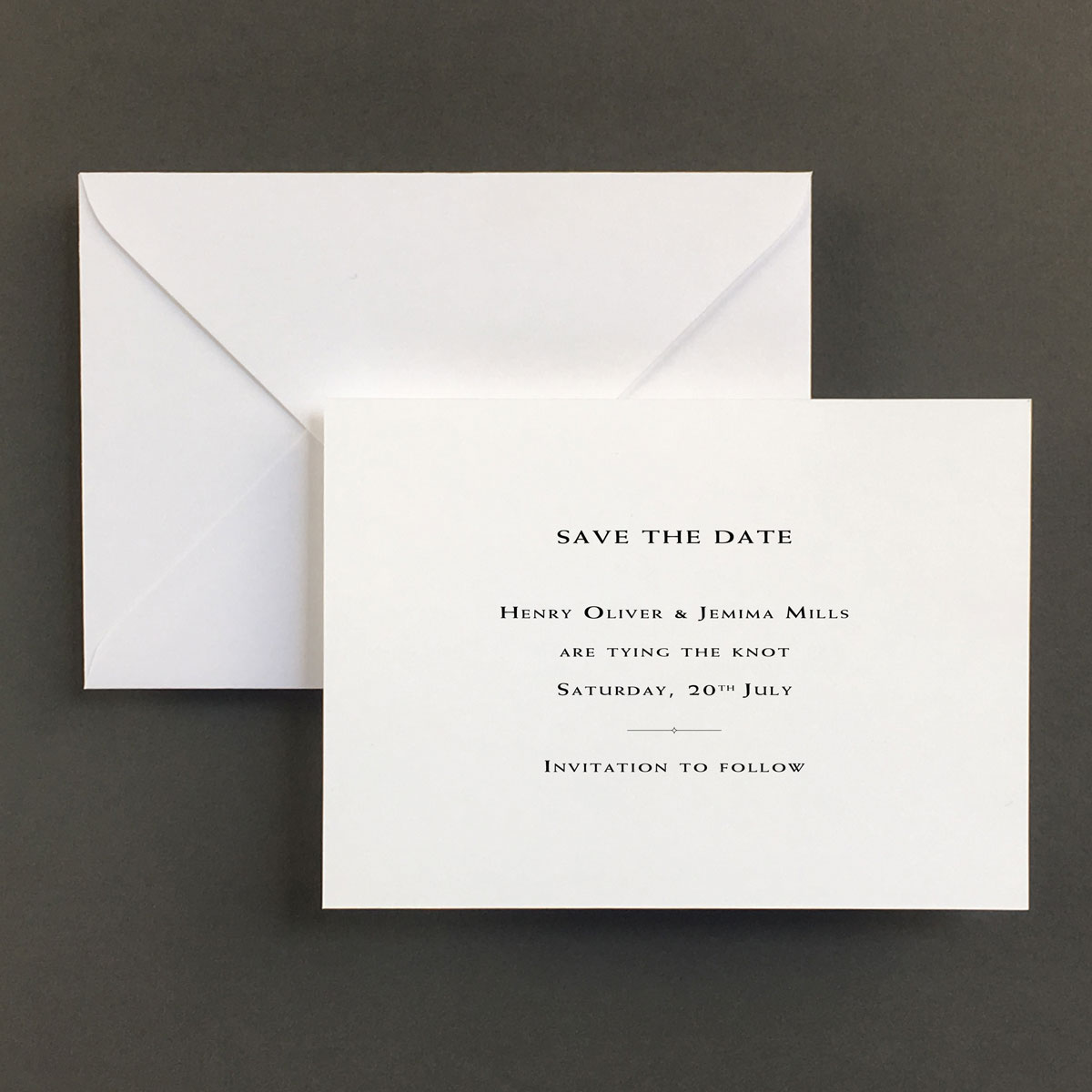 Racing Green Save The Date Cards - Wedding Stationery