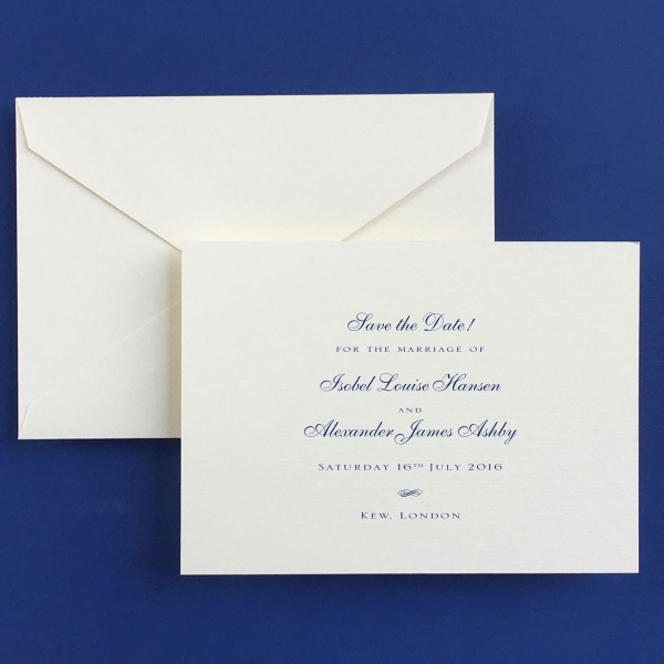 Royal Save the Date Cards - Wedding Stationery