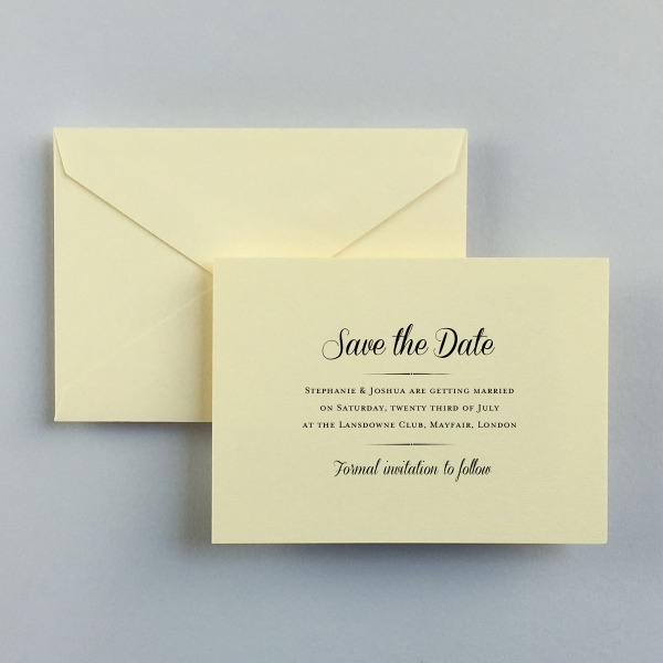 Stephanie Save the Date Cards - Wedding Stationery