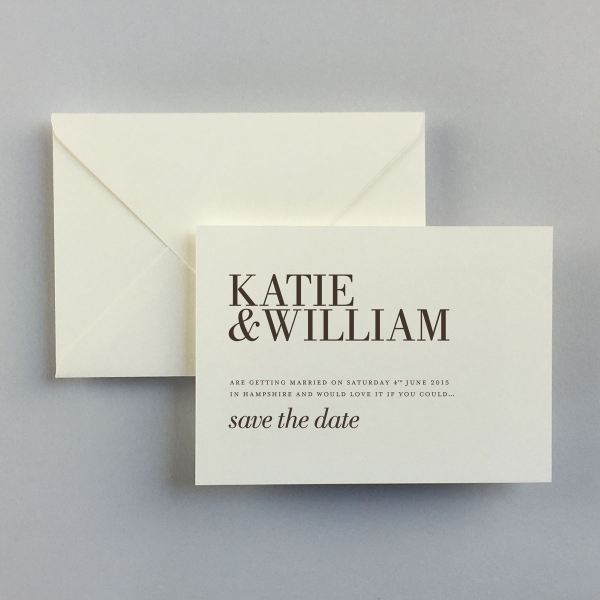 Ramsey Save The Date Cards - Wedding Stationery