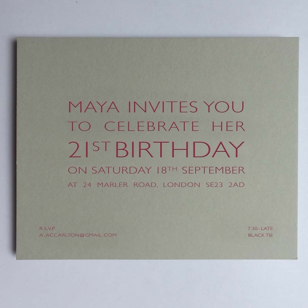 grey party invitations