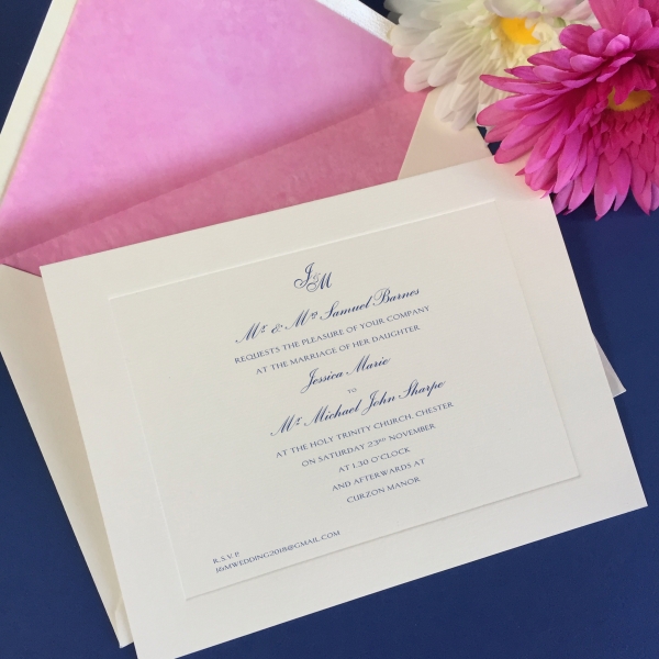 Jessica wedding invitation