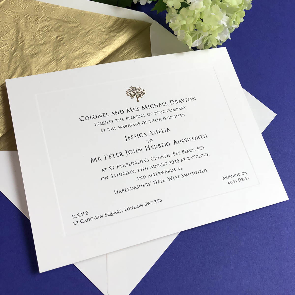 Barclay wedding invitations