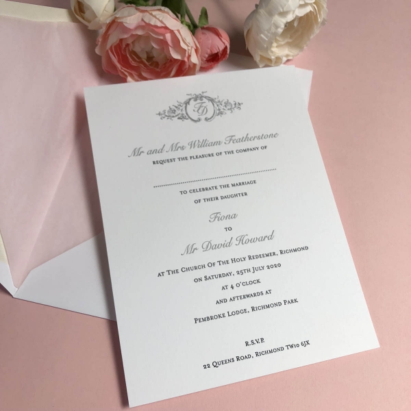 Seren wedding invitation