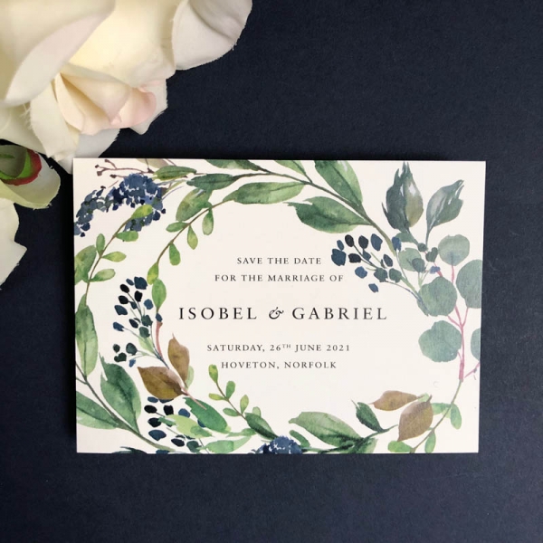Isobel Save the Date card